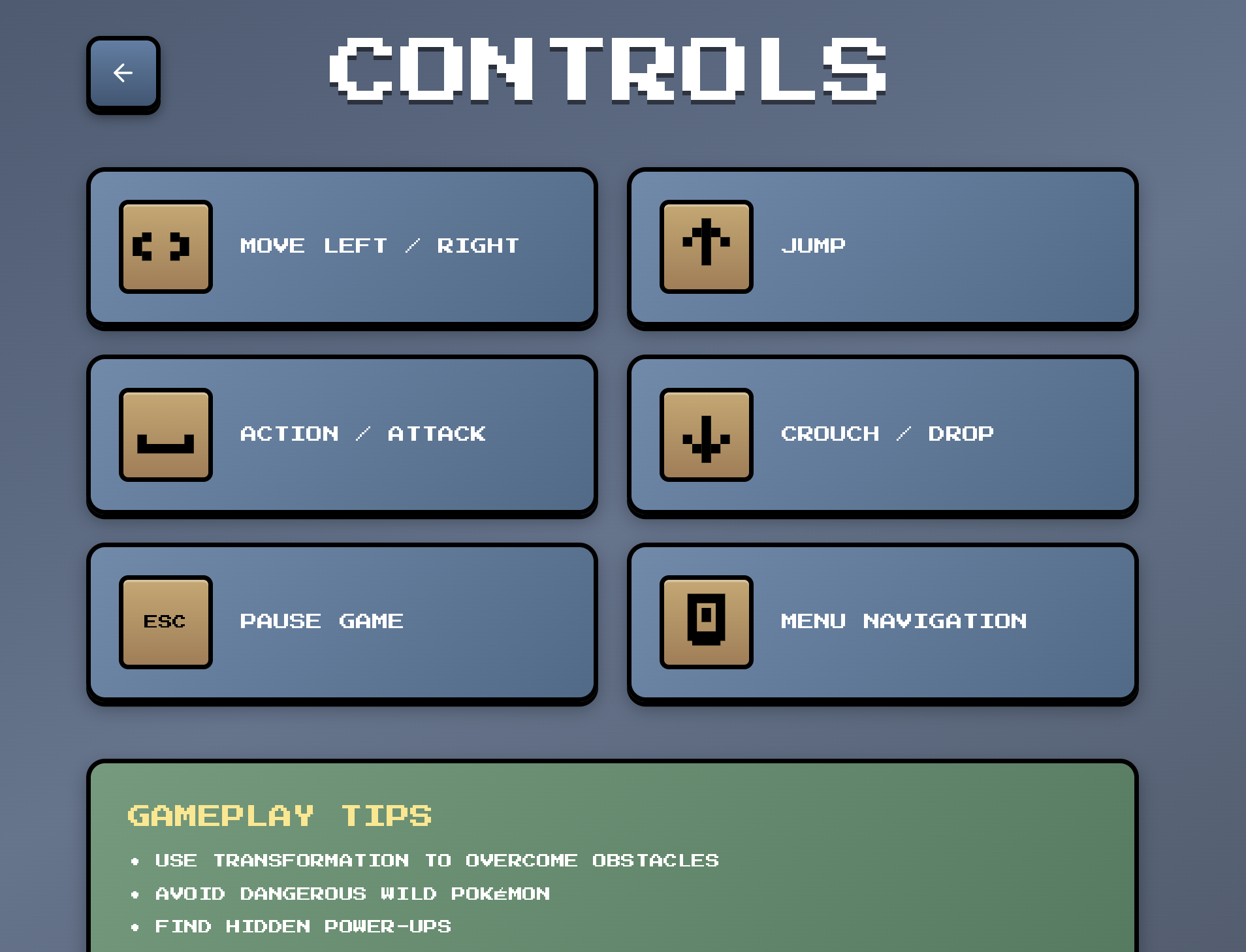 Controls UI
